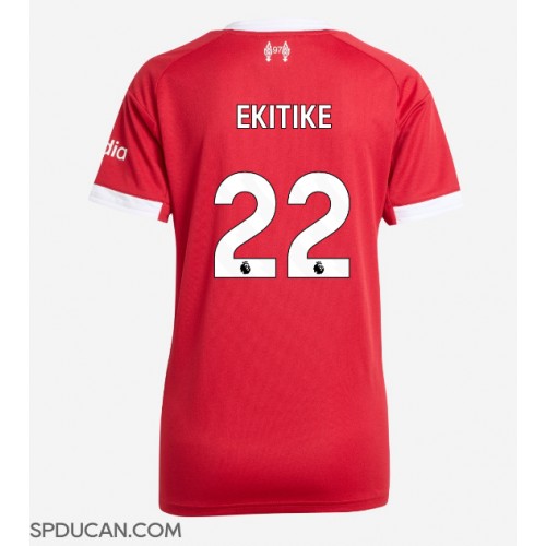 Zenski Nogometni Dres Liverpool Hugo Ekitike #22 Domaci 2025-26 Kratak Rukav